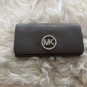 Michael Kors Charcoal Leather Wallet